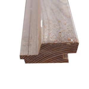 Enkel rhombus (Deens rabat) bruin geïmpregneerd 70 x 28mm (53mm werkend)