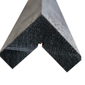 Uitwendig hoekprofiel voor Zweeds rabat 1x zwart gespoten 75 x 75 mm