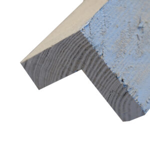 Uitwendig hoekprofiel voor Zweeds rabat 1x signaal grijs gespoten 75 x 75mm