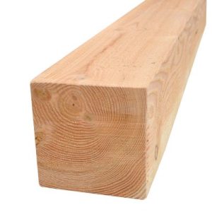 Douglas paal 200 x 200 mm 4-ex logs