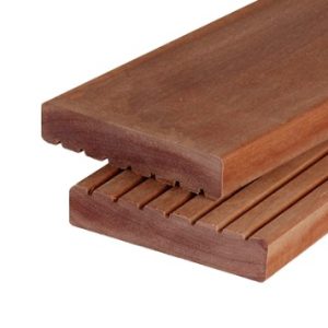 Hardhouten massaranduba vlonderplank 21 x145 mm