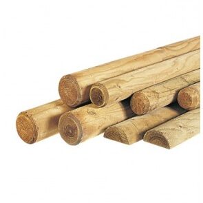 Geïmpregneerde ronde palen 60mm