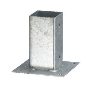 Paalhouder met plaat