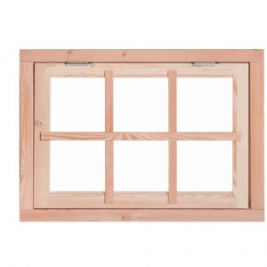 Douglas 6-ruits uitzetraam, 898mm x 703mm, onbehandeld