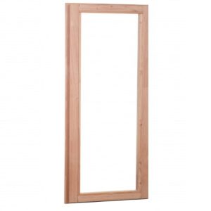 Douglas vast raam (zijlicht), 515mm x 1550mm, onbehandeld