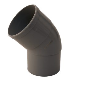 Pvc bocht 45 graden mof verjongd spie 80mm