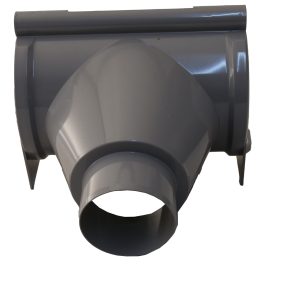 Pvc mastgoot uitloop 125mm rubber