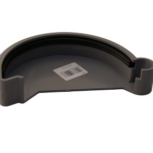 Pvc mastgoot eindkap links 125 mm rubber