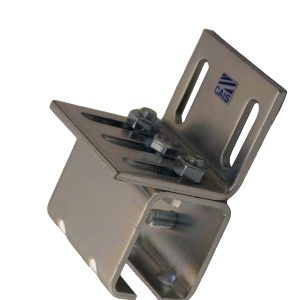 Bevestigingsbeugel voor rails voor tegen de wand