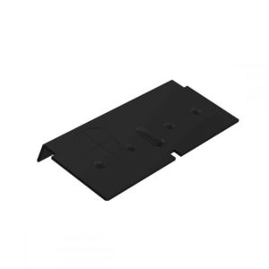 Daktrim 60mm verbindingsplaatje ral 9005 zwart gespoten