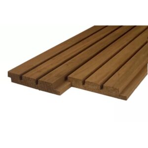 Thermo ayous geschaafd triple profiel 20 x 140mm thermisch gemodificeerd (werkend 132mm)