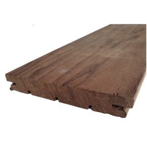 Thermo frake vlonderplank glad geschaafd met B-fix profiel  20 x 140mm thermisch gemodificeerd