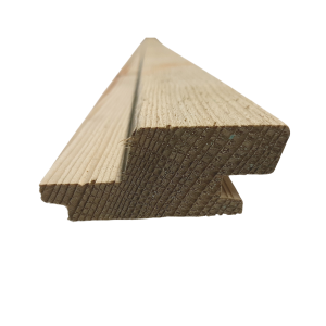 Enkel rhombus (Deens rabat) groen geïmpregneerd 70 x 28mm (53mm werkend)