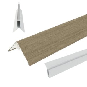 NewTechWood hoekprofiel Antique rhombus aluminium tbv wandbekleding 60 x 60mm