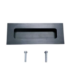 Komgreep schuifpoort zwart  gepoedercoat 120x40mm