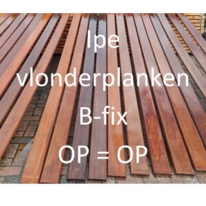 IPE vlonderplanken geschaafd met B fix profiel 21 x 145mm *Actie*