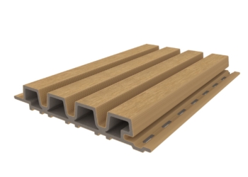 NewTechWood Castellation PRO35 Kleur Red Cedar composiet rhombus profiel 33 x 215mm(werkend 185mm)
